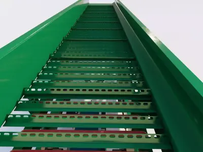 Placer vibrating sluice 3D Model 3D model