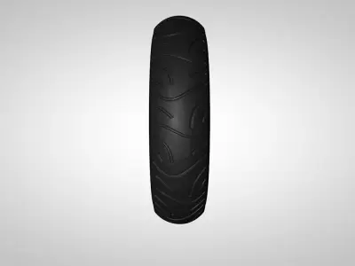sym mio 50 tire Low-poly 3D model