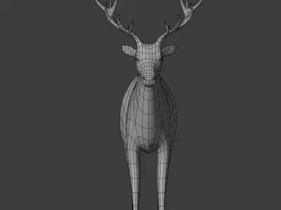Deer Lowpoly model Low-poly 3D model