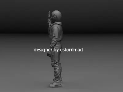 NATO EUROFIGHTER TYPHOON AIRCRAFT PILOT v2 3D print model