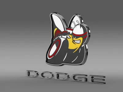 Dodge Bee logo 3D model
