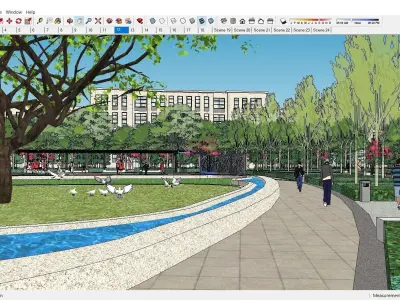 Sketchup Residential Complex 151 3D model