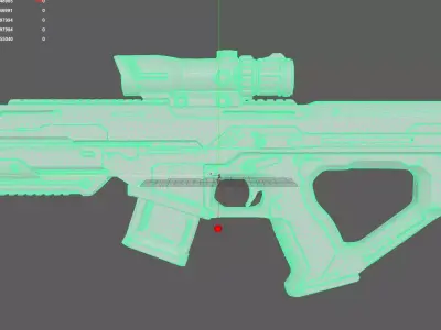 Pink Gun 3D model purchase