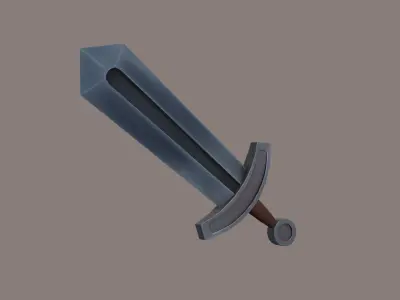 Mini Sword Low-poly 3D model purchase
