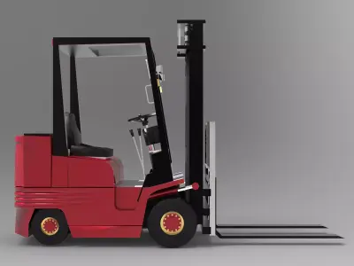 Forklift Low-poly 3D model purchase