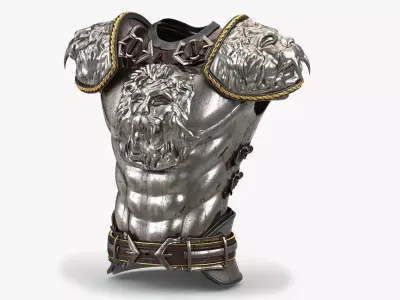 Medieval Lion Body Armor 3D model