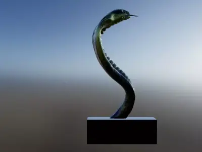 Cobra on Stand Free 3D model
