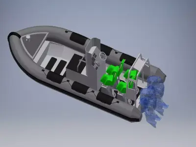 Boat Assembly 3d model 3D model