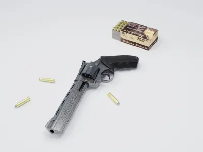 Revolver Taurus Raging Bull  3D model