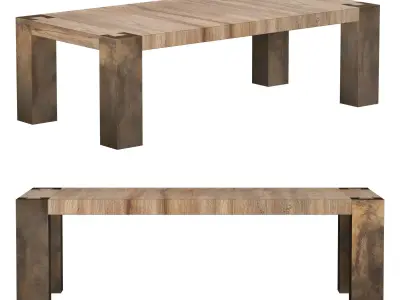 Telluride Dining Table 3D model