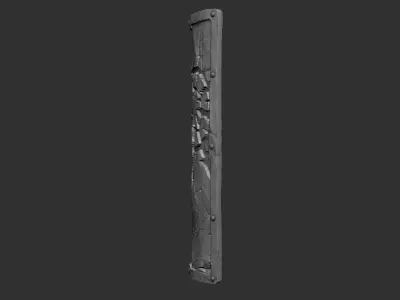 ZbrushShield HighPoly 3D model 3D model