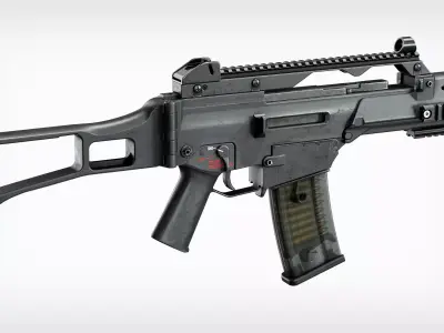 HK G36c Tactical Low-poly 3D model