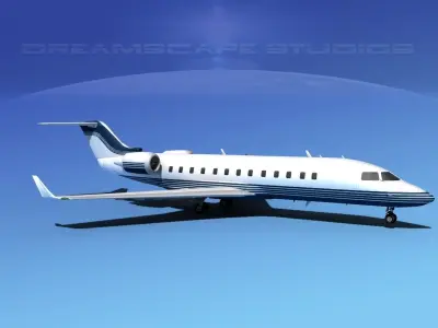 Bombardier Challenger 850 V04 3D model