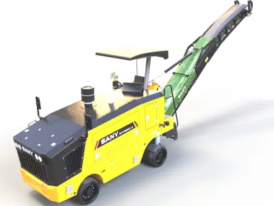  Asphalt Milling Machine 2 3D model