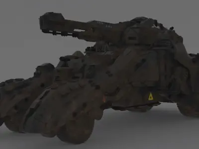 High Resolution Tank 3D model