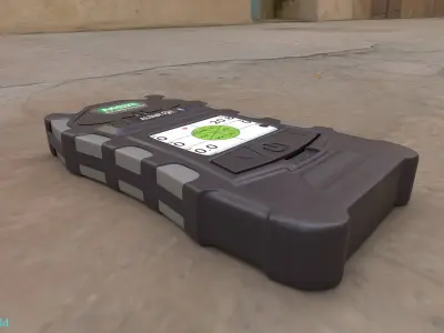 Product model device Meter industrial Low-poly 3D model