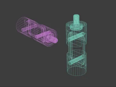 Mechanical Joint  Low-poly 3D model