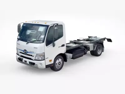 Hino 616 Hybrid Chassis 2020 Low-poly 3D model