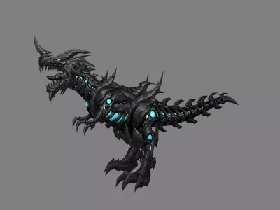 Mount - Dino Type 14 Low-poly 3D model