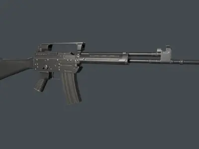 Beretta AR70 90 Low-poly 3D model