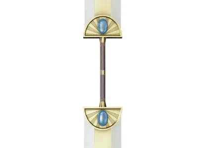 Double sword 6 Low-poly 3D model