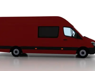 Mercedes Benz Sprinter L4H3 2015 Crew Van UK 3D model