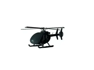 Detailed Military Helicopter 3D Model 3D model