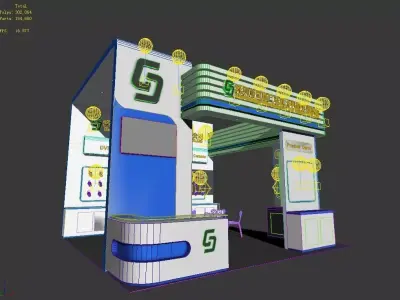 Exhibition - Area - 6X6-3DMAX2009-02 3D model