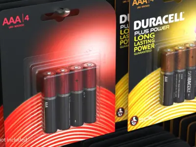 AAA Battery Package 3D model