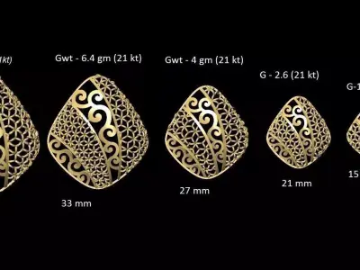 vr-pnd2093 earring size chart 3D print model