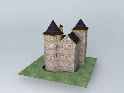 Two Towers 2 Free 3D model