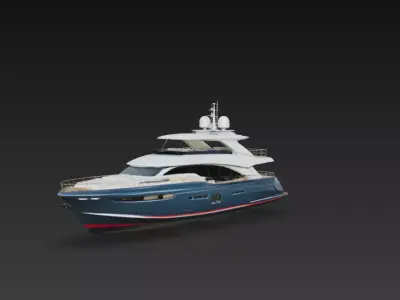 Modern Luxury Motor Yacht 3D print model