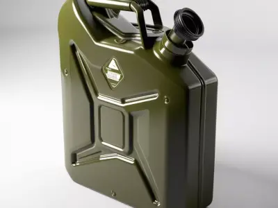 Military Fuel Jerry Can 3D model