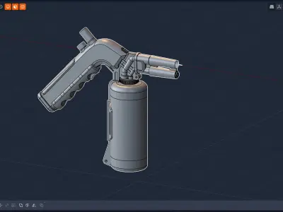 Welding torch Low-poly 3D model buy