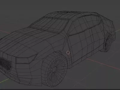 SUV Low-Poly Game-ready Low-poly 3D model