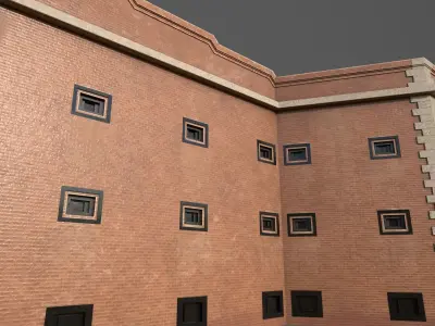 Fort Point National Site Free low-poly 3D model
