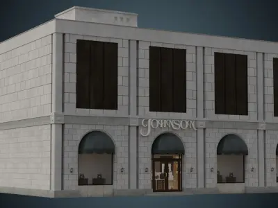 Building 25 Low-poly 3D model