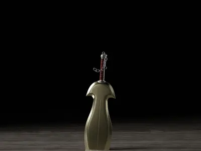 Swords with Chains 3D model