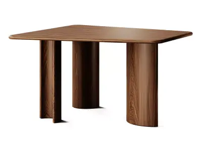 Muuto Re Norm Table and Tirolo Celine Chair 3D model