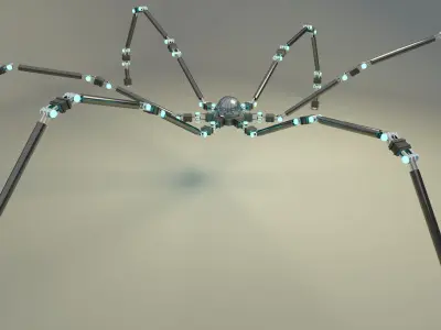 Sci-Fi Spider Robot 3D model