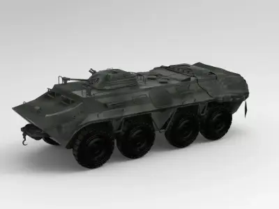 BTR - armored personnel carrier 3D model