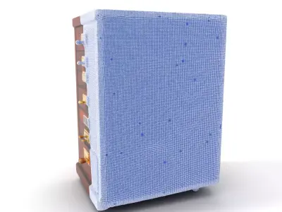 Vintage Wood Cabinet model pack Low-poly 3D model