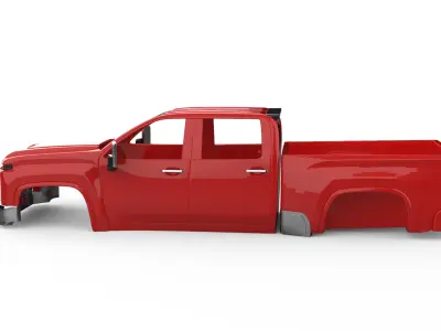 2022 Chevy Silverado 3500 3D print model