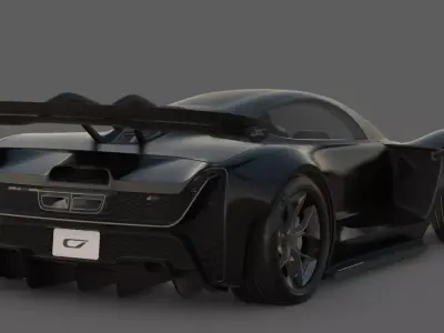 2021 Czinger 21C 3D Model Hypercar Revolution 3D model