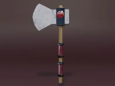 Stone axe Low-poly 3D model purchase