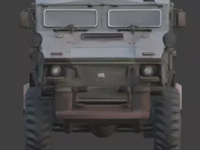 Rugged Military Transport Carrier 3D Model Low-poly 3D model