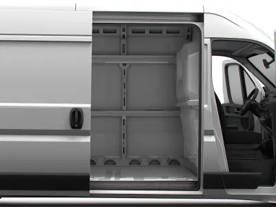 Peugeot Boxer Van L4H2 HQ Interior 2023 3D model