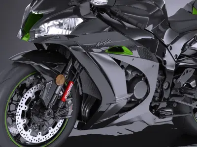 Kawasaki Ninja ZX10R SE 2018 3D model