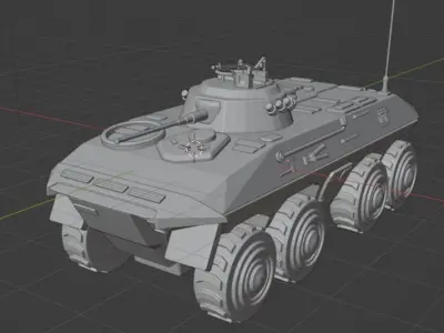 SpPz Luchs Scout Tank SpaehPanzer 3D print model