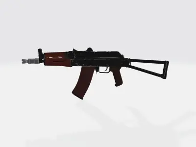 KA74U Gun Low-poly 3D model
